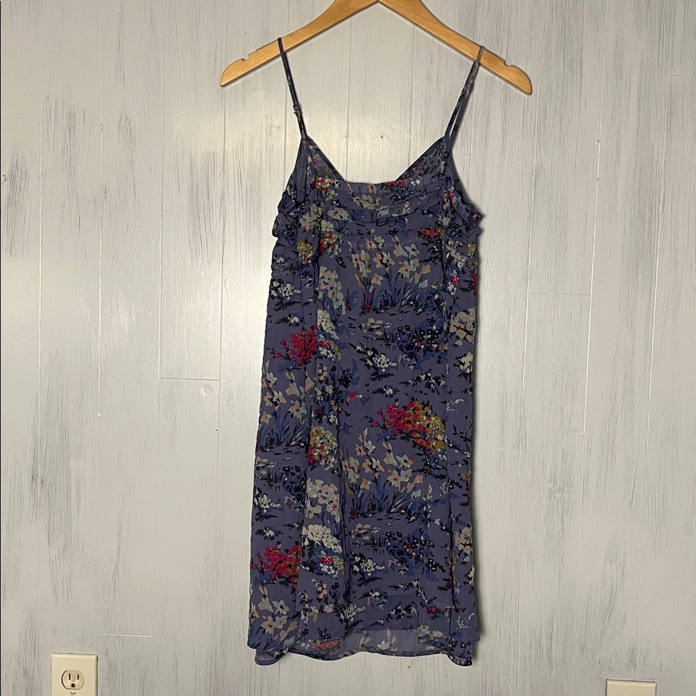 NWT Y2K American Eagle Purple Floral Mini Dress‎ Size 4 - Picture 3 of 7